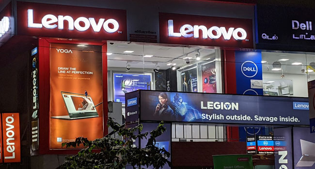 Lenovo Exclusive Showroom in T Nagar, Chennai, India
